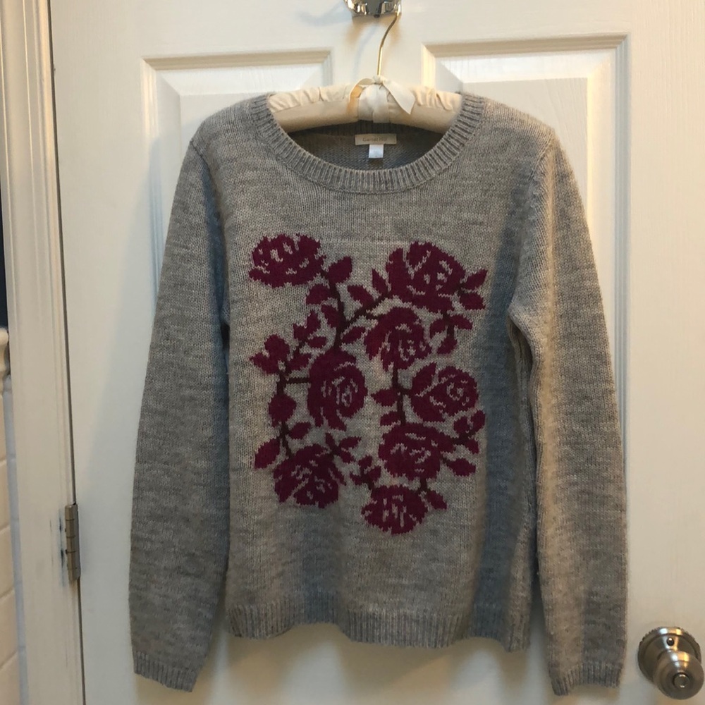 VGUC - Garnet Hill wool alpaca blend crewneck sweater
